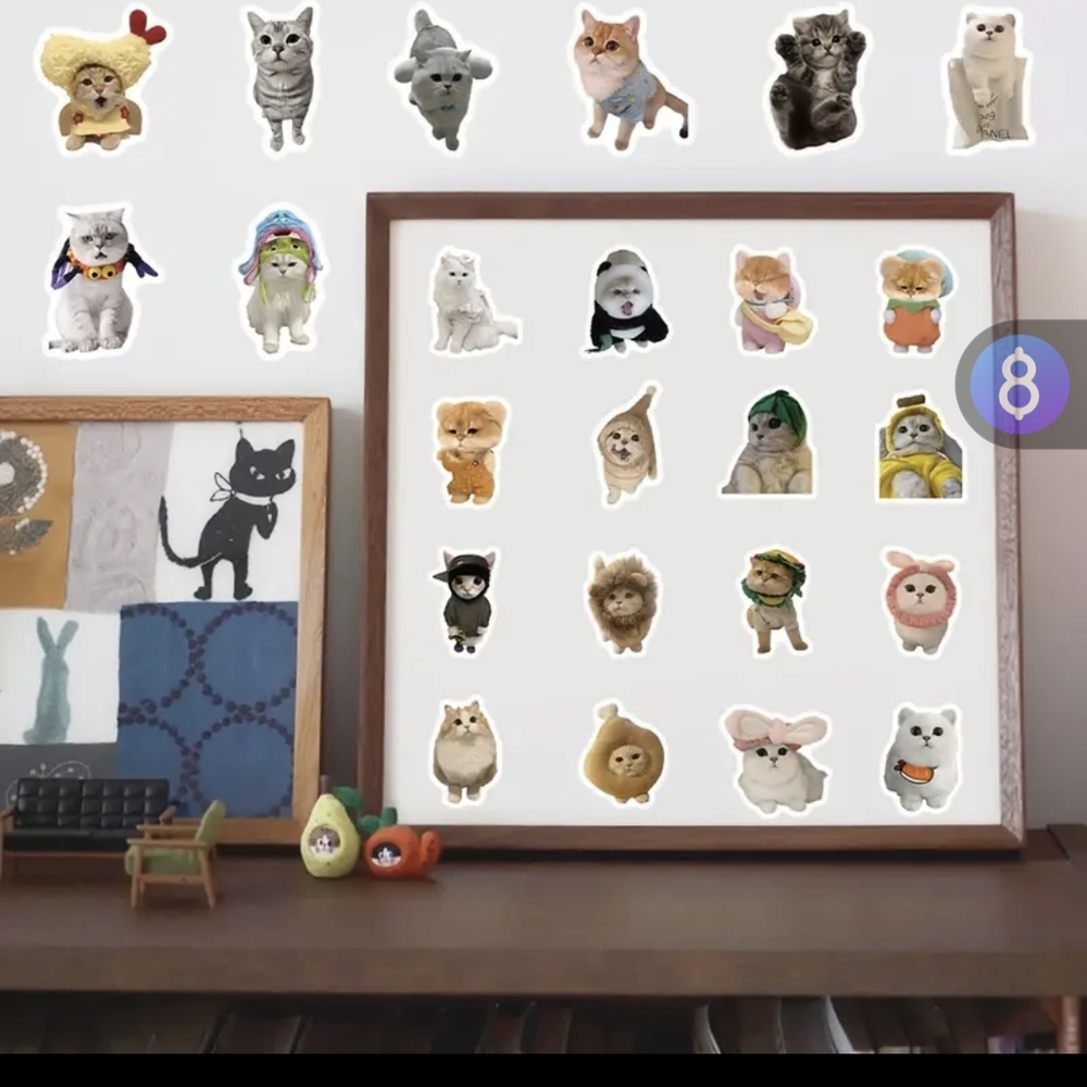 Cute Cat Sticker Pack - Picture 7 of 7